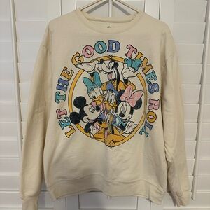 Let The Good Times Roll Disney crew neck sweatshirt